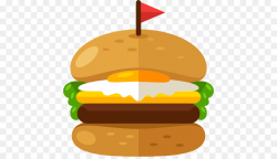 Hamburger Chicken sandwich Steak burger Fast food - A burger png ...