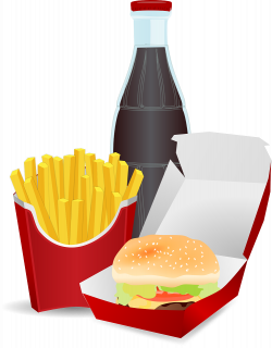 Cheeseburger Coke Food Fries PNG Image - Picpng