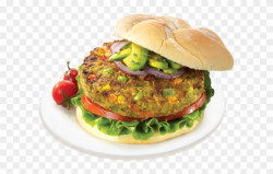 Burger Clipart Vegetable Burger - Bbq Veggie Burgers Dr ...