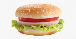 Veggie Burger Clipart Burgar - Hamburger #217672 - Free ...