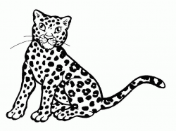 Unique Of Cheetah Clipart Black And White | Letters Format