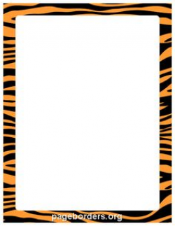 Cheetah print border. Free downloads at http://pageborders.org ...