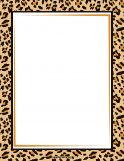 Free Cheetah Border Clipart