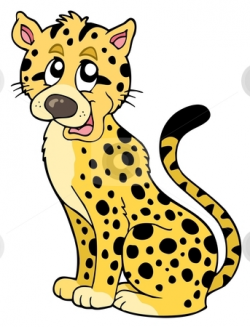 Cartoon cheetah stock vector