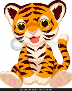 Cute Cartoon cheetah | Cute tiger cartoon stock vector clipart ...