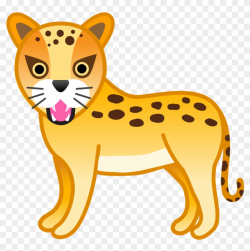 Download Svg Download Png - Cheetah Emoji, Transparent Png ...