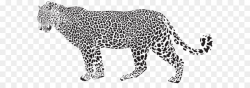 Snow leopard Cheetah Clip art - Jaguar Silhouette PNG Transparent ...