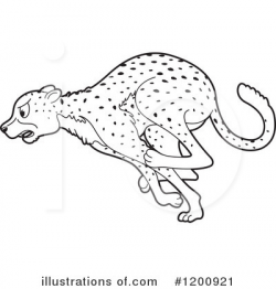 Cheetah Clipart #1200921 - Illustration by Lal Perera
