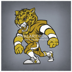 Jaguars Leopards Graphic School Mascot Sports Design Color Football ...