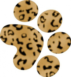 Leopard Paw Print Clip Art - Leopard Image HD