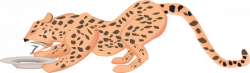 Drinking Cheetah Clip Art at Clker.com - vector clip art online ...