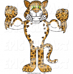 Cheetah clipart happy - Pencil and in color cheetah clipart happy