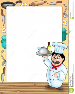 Frame with chef holding meal | Nástěnky | Pinterest | Meals, Border ...