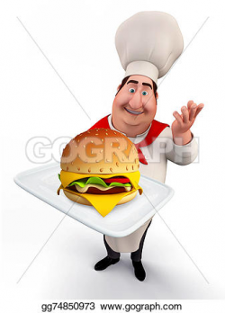 Burger clipart executive chef - Pencil and in color burger clipart ...