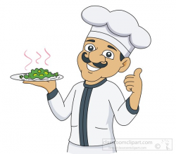 Culinary Clipart- chef-thumbs-up-holding-plate-hot-food-clipart-622 ...
