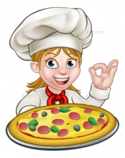 Cartoon Female Woman Pizza Chef | Pizza chef, Pizzas and Cartoon