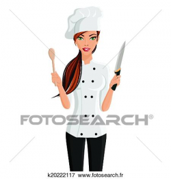 Female Chef Clipart clipart femme chef cuistot portrait k20222117 ...