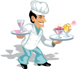 Cooking Clip Art | Chef With Ice Cream. | Illustration Baking and ...