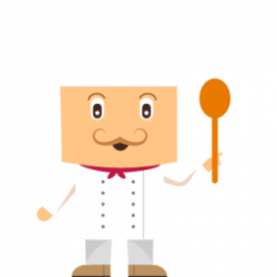 Chef Icon | Character Iconset | bevel-and-emboss