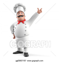 Drawing - Kitchen chef. Clipart Drawing gg63607167 - GoGraph