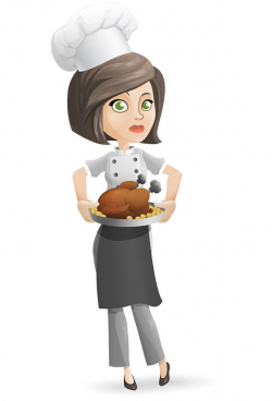 Woman chef vector character designed in simple but yet attractive ...