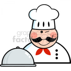 Royalty-Free Winked Chef Logo With Platter 386484 vector clip art ...