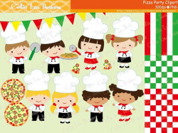 Chef Clipart Pizza Party Clipart Little Chef Clip art and