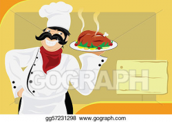 Vector Stock - Restaurant chef. Clipart Illustration gg57231298 ...