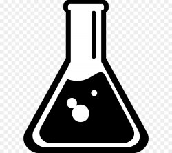 Beaker Chemistry Laboratory Flasks Clip art - Science Cliparts Black ...