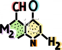 A Chemical Molecule - Clipart