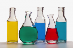 Chemistry Experiment, Glass Bottles, Color Liquid, Chemical Reaction ...