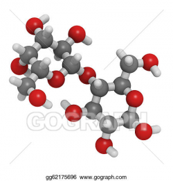 Stock Illustration - Lactose (milk sugar) molecule, chemical ...