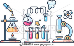 EPS Vector - Chemical scientific experiment. Stock Clipart ...