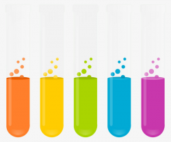Textured Color Cartoon Test Tube Chemical Elements, Element ...