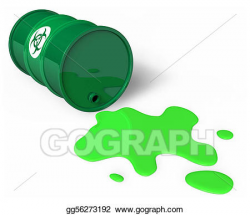 Stock Illustrations - Spilled chemical barrel. Stock Clipart ...
