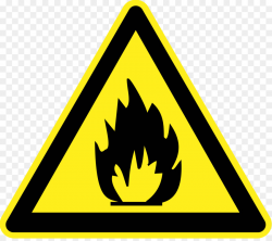 Combustibility and flammability Warning sign Clip art - burn png ...