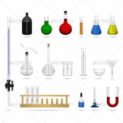 Science Chemical Lab Laboratory Equipment Vector | Vector graphics ...