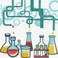 Chemical Research Material, Chemistry, Lab Supplies, Gear PNG and ...