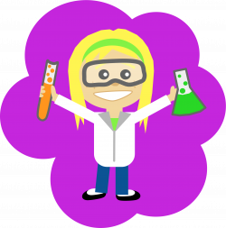 Clipart - Science Girl