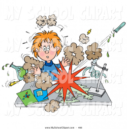 Clip Art of a Shocked School Girl Conducting a Failing Chemistry ...