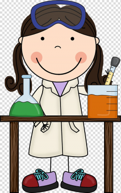 Girl in chemistry illustration, Scientist Science fair ...