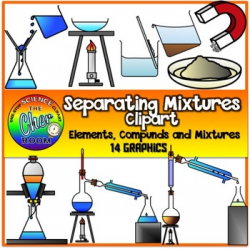 Separating Mixtures Clipart by The Cher Room | Teachers Pay Teachers
