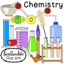 Chemistry Clip Art PNG JPG Commercial Personal Beakers Molecules ...