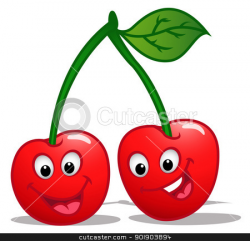 cherry cartoon stock vector