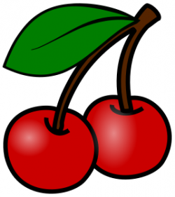cherries w leaf - /food/fruit/cherry/cherries_w_leaf.png.html