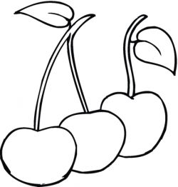 Cherries coloring page | Free Printable Coloring Pages
