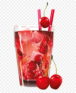 Juice Cocktail Brandy Clip art - Glass of Cherry Juice PNG Clipart ...
