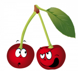 Весёлые овоши,фрукты и др | Smileys, Cherries and Clip art