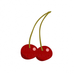 Cherry Clip Art, Red Cherries, Food Clip Art, Fruit Clip Art, PNG ...