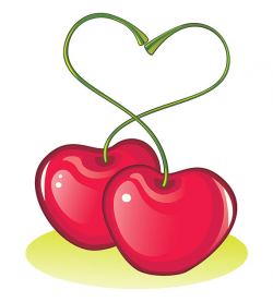 Digital Vector Graphics Valentines Day Symbol Love Cherries Instant ...